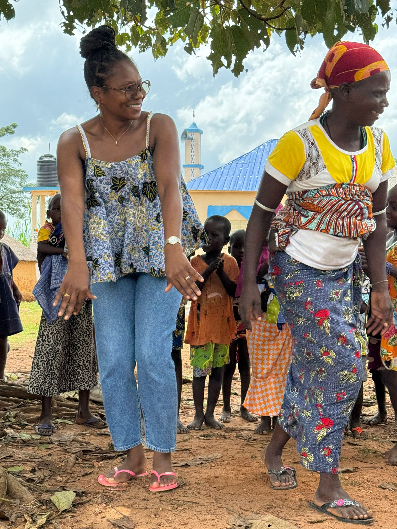 Scène de vie villageoise